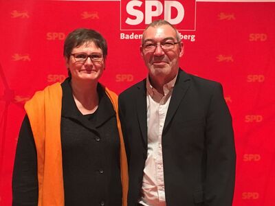 Leni Breymaier und Anton Schaaf